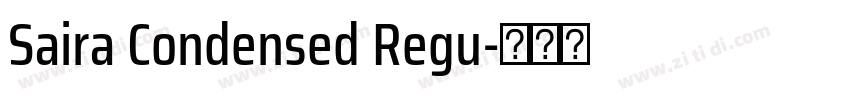 Saira Condensed Regu字体转换